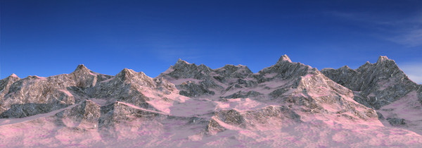 obj realistic snowy mountains - Three Realistic Snowy Mountains by meerkat1123432